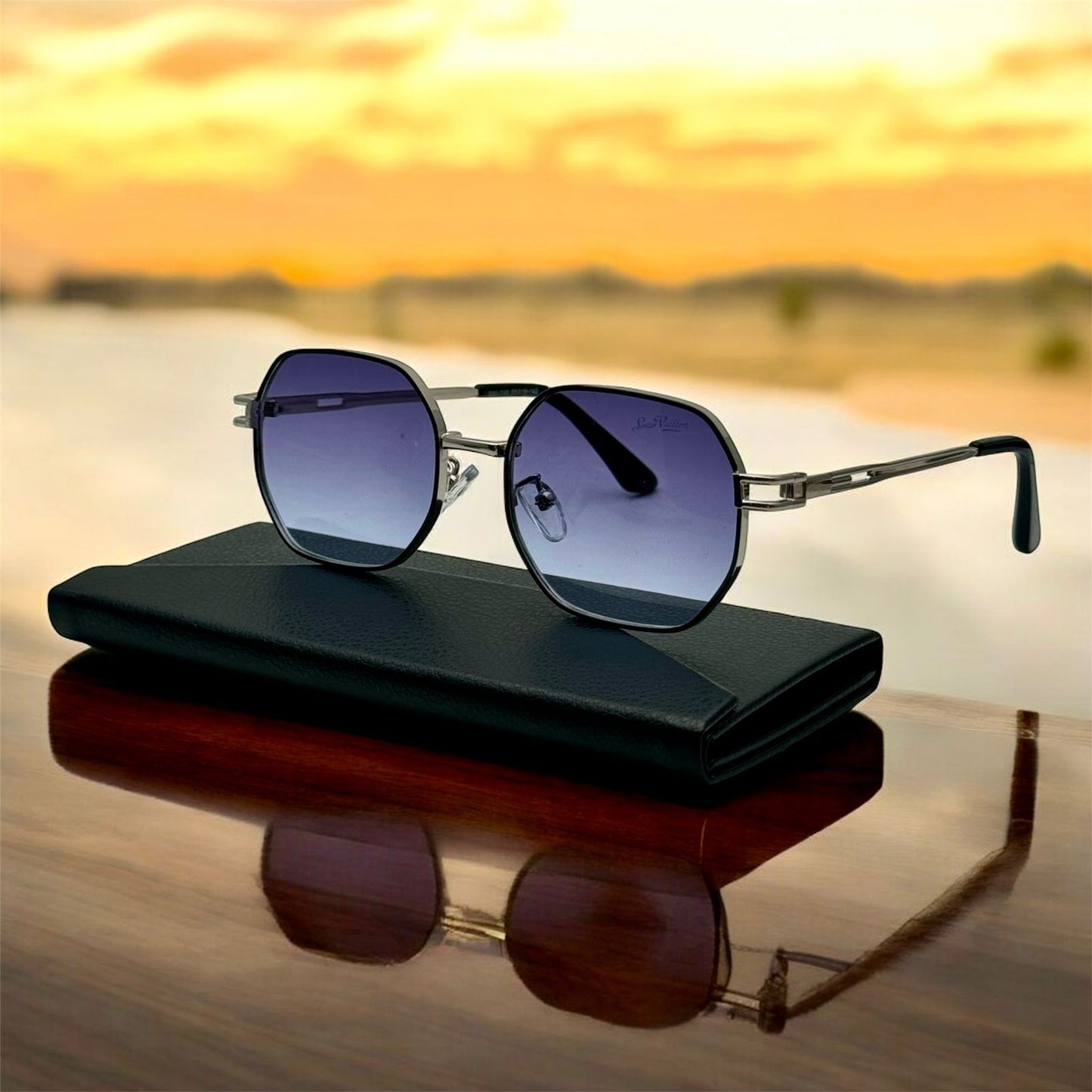 Gafas LV Round ™ Premium (Midnight) UV400