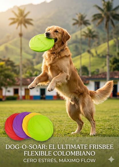 Frisbee Flexible para Perros - Diversión a Todo Color